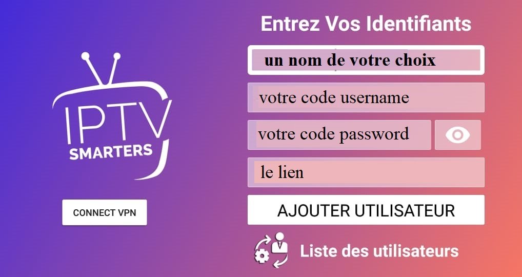 Abonnement IPTV Smarters