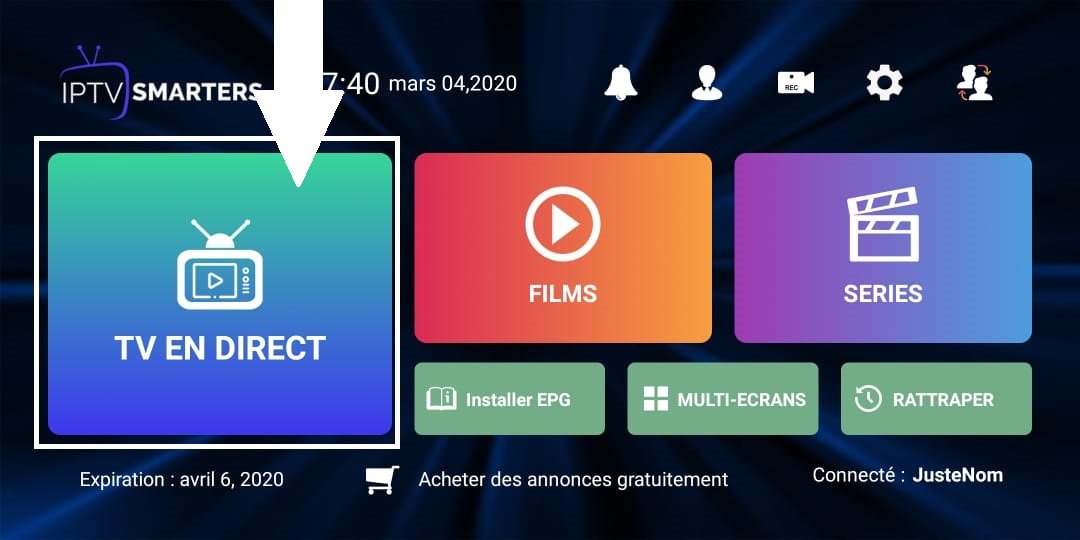 Abonnement IPTV Smarters